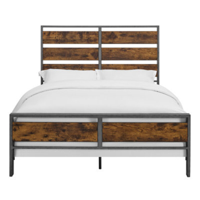 Fabienne Queen Low Profile Platform Bed Color: Brown Oak