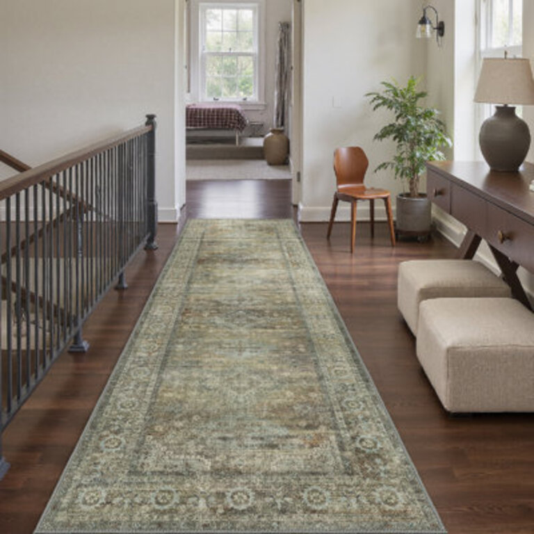 Area Rug for Living Room Bedroom, Machine Washable Neutral Rug Rug Size: Runner 2' x 7'