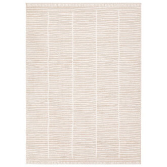 Vibe by Union Rustic Siawin Powerloomed Stripes Tan/Taupe Area Rug (6'x9') Rug Size: Rectangle 6' x 9'
