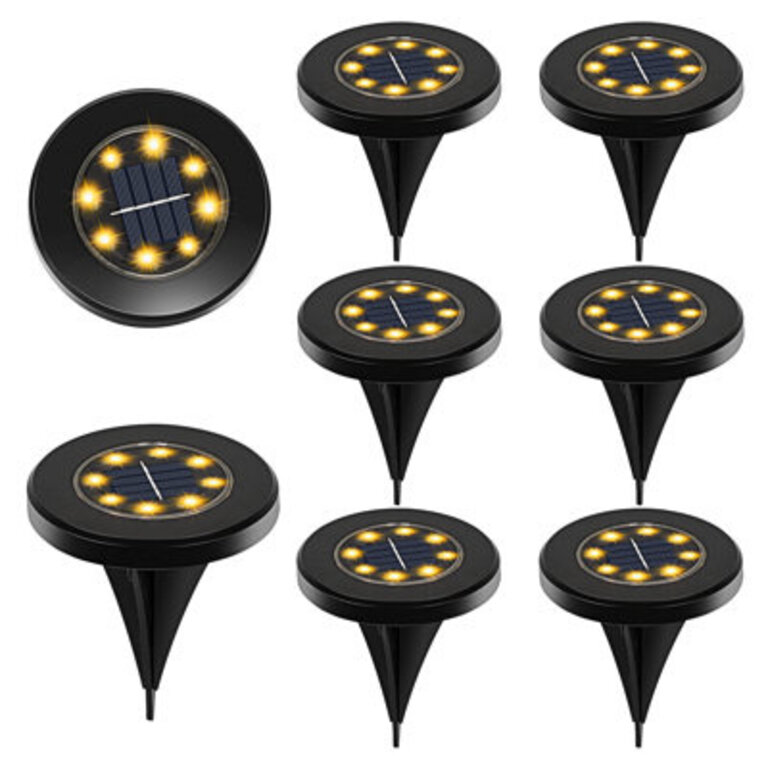 Chrome Low Voltage Solar Powered Integrated LED Steel Well Light Pack Finish: Black, Bulb Color Temperature: Warm