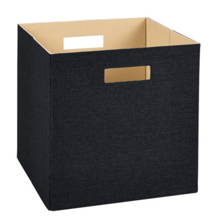 Decorative Storage Fabric Bin Color: Black