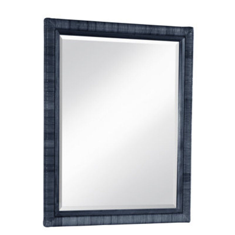 Monterey Coastal Beveled Dresser Mirror Finish: Blueberry