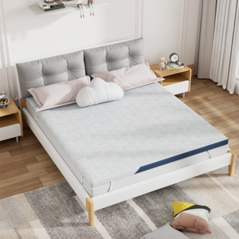 3'' Memory Foam Mattress Topper with Cooling and Anti-Slip Features Bed Size: Queen
