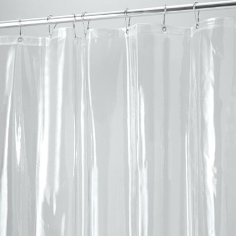 Sipp PVC Solid Shower Curtain Liner Color: Clear, Size: 96" H x 72" W