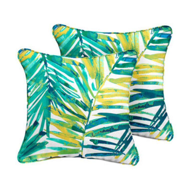GG Indoor / Outdoor Floral Throw Pillow Size: 16" x 16"