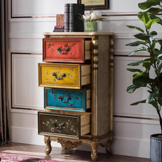 Decorative Cabinet Retro Painted Light Luxury Cabi Accent Chest