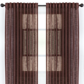 Misenheimer Solid Semi-Sheer Rod Pocket Curtain Panels