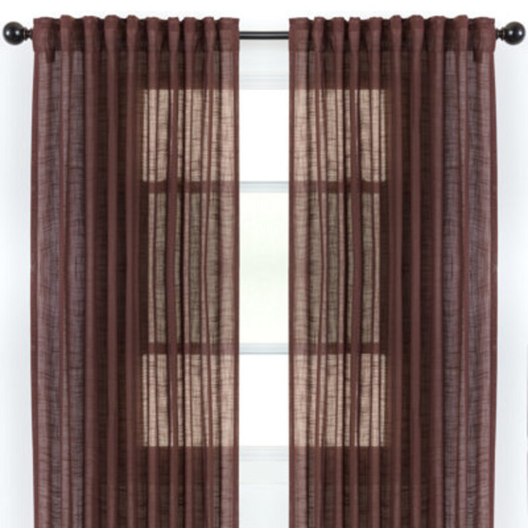 Misenheimer Solid Semi-Sheer Rod Pocket Curtain Panels