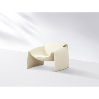 Eldert 37'' Wide Club Chair Body Fabric: Beige Faux Leather