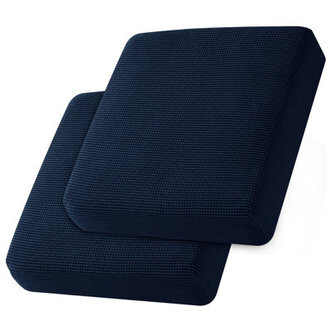 Allington Textured Grid Soft Stretchy Individual Box Cushion Loveseat Slipcover