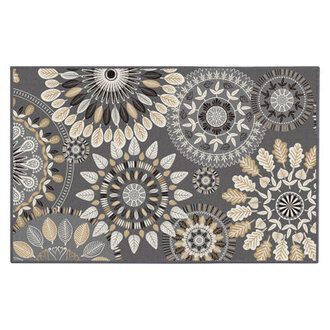 Mcnish Non-Skid Kitchen Mat Color: Gray/Brown