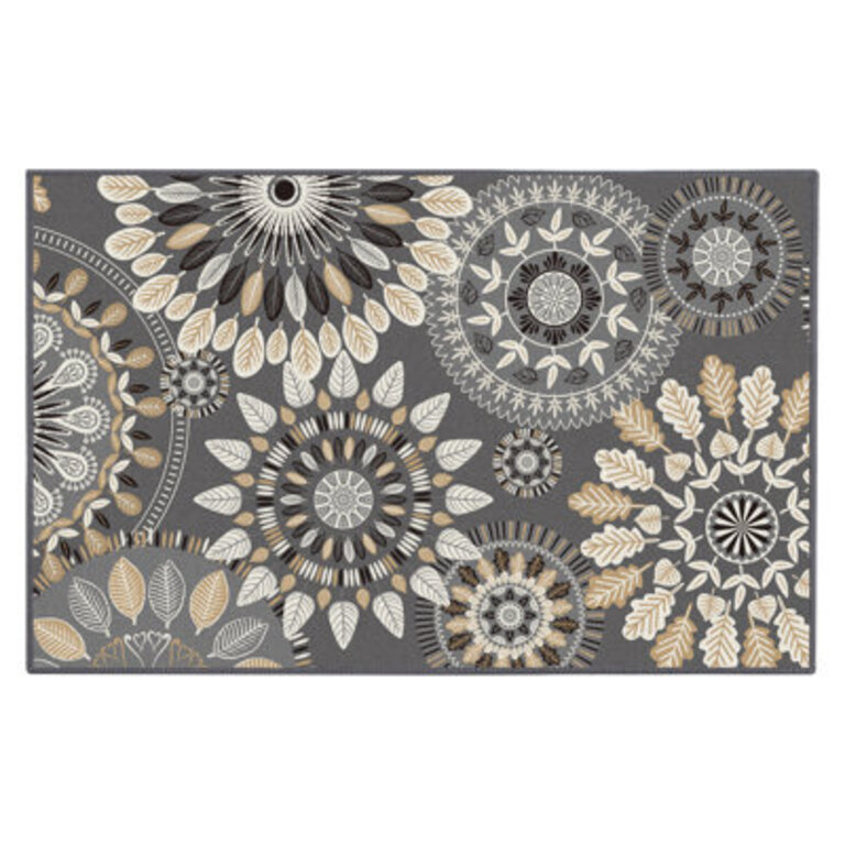 Mcnish Non-Skid Kitchen Mat Color: Gray/Brown
