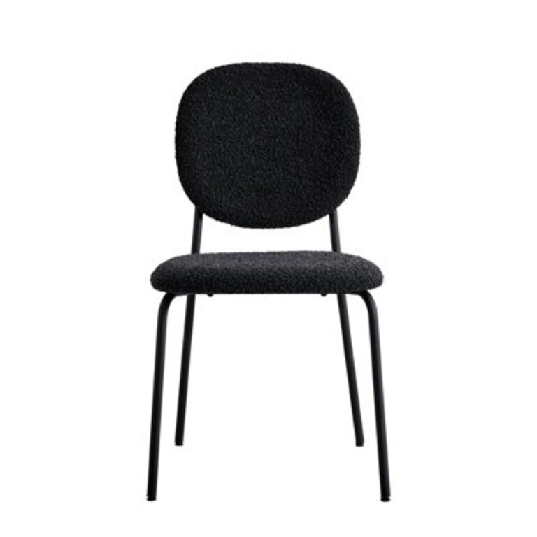 Alec Side Chair Dining Chair Upholstery Color: Black