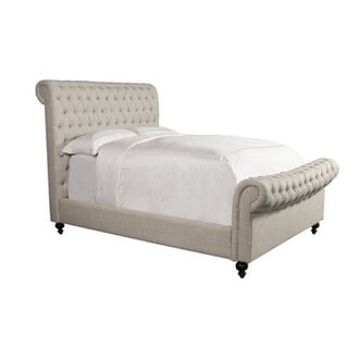 Nicolas Tufted Upholstered Sleigh Bed Size: Queen