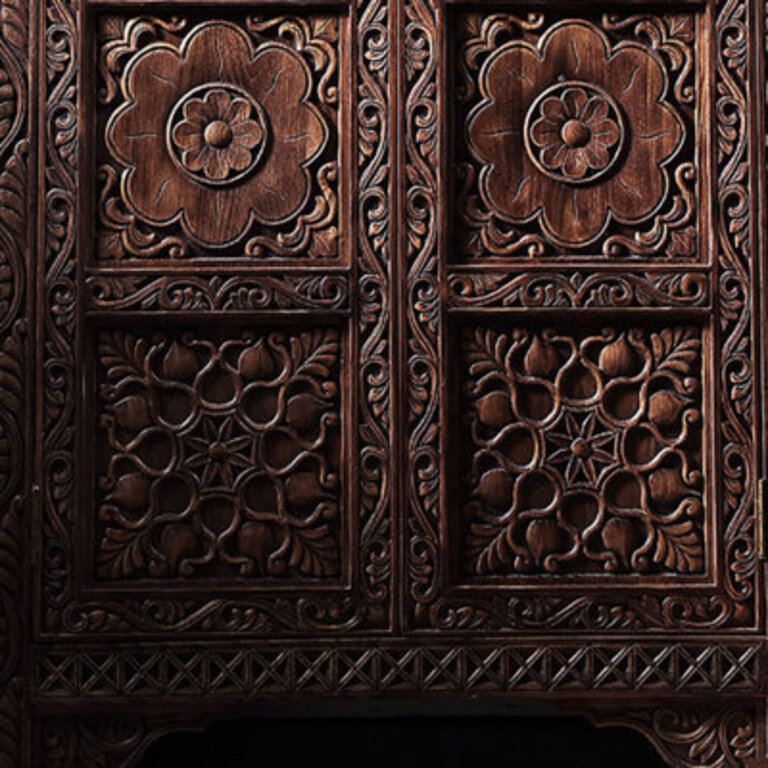 Solid Wood Accent Cabinet