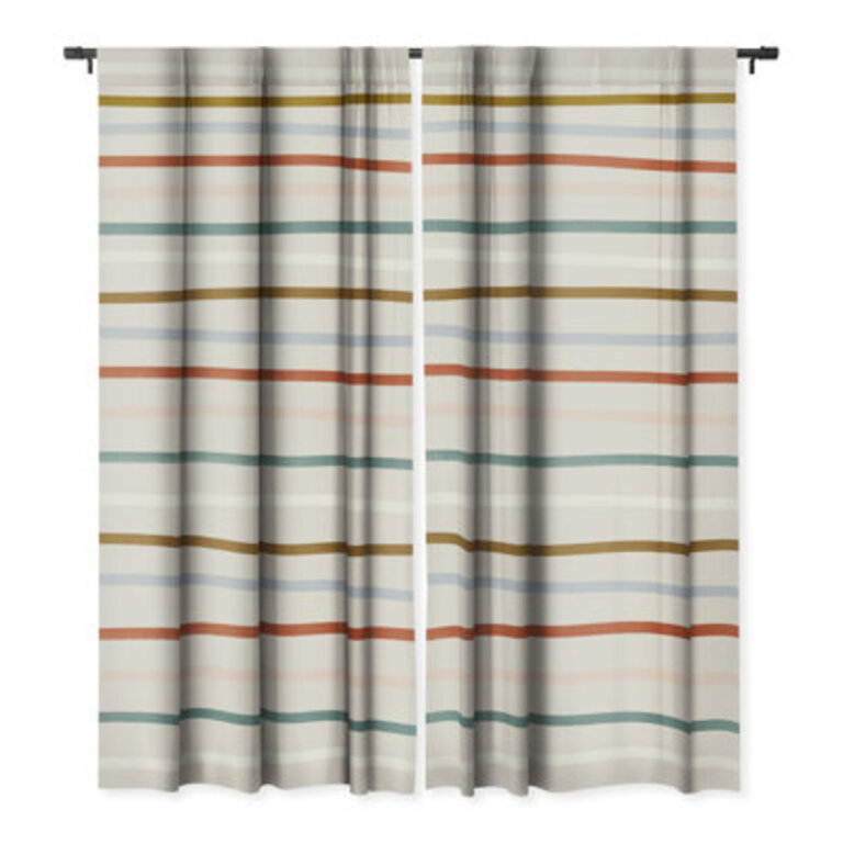 Madeline Kate Martinez Signature Stripe 1pc Blackout Window Curtain Panel