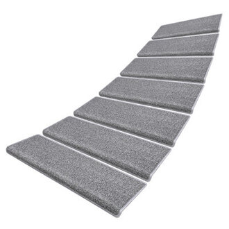 Solid Plain Non-Skid Stair Tread Brown Color: Gray