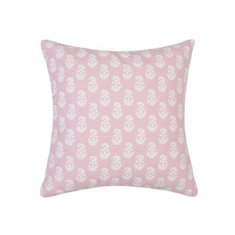 Michael Penny Cotton Throw Pillow Color: Pink, Fill Material: Down/Feather