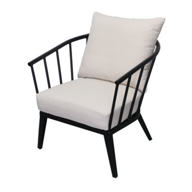 Serena Aluminum Patio Lounge Chair with Sunbrella Cushions
