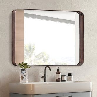 Morelock Bathroom / Vanity Mirror Size: 30" x 22", Finish: Bronze
