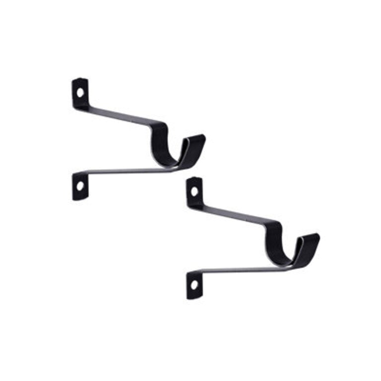 Wayfair Basics® Mounting Brackets for .63 Inch Diameter Curtain Rods Color: Bronze