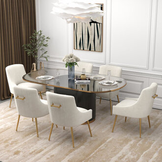 Velvet Upholstered Side Chair Upholstery Color: Beige