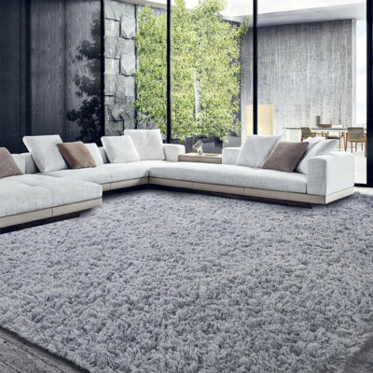 Shahen Shag Gray Area Rug