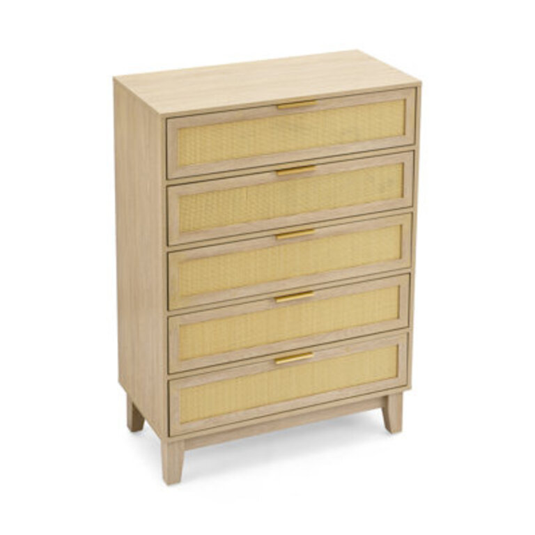 Elegant Hollow-Carved 3-Drawer Dresser, Living Room & Bedroom Storage