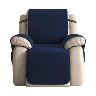 Quilted Reversible Box Cushion Recliner Slipcover
