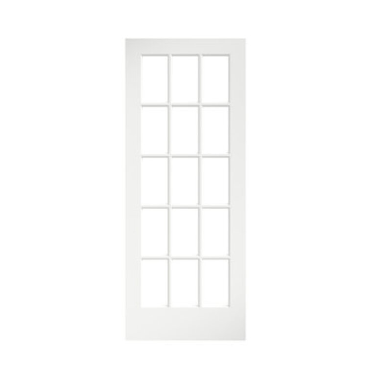 Glass Wood Painted French Doors Size: 36" x 80"