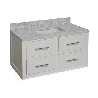 Virley 42 Wall-Mounted Single Bathroom Vanity Set