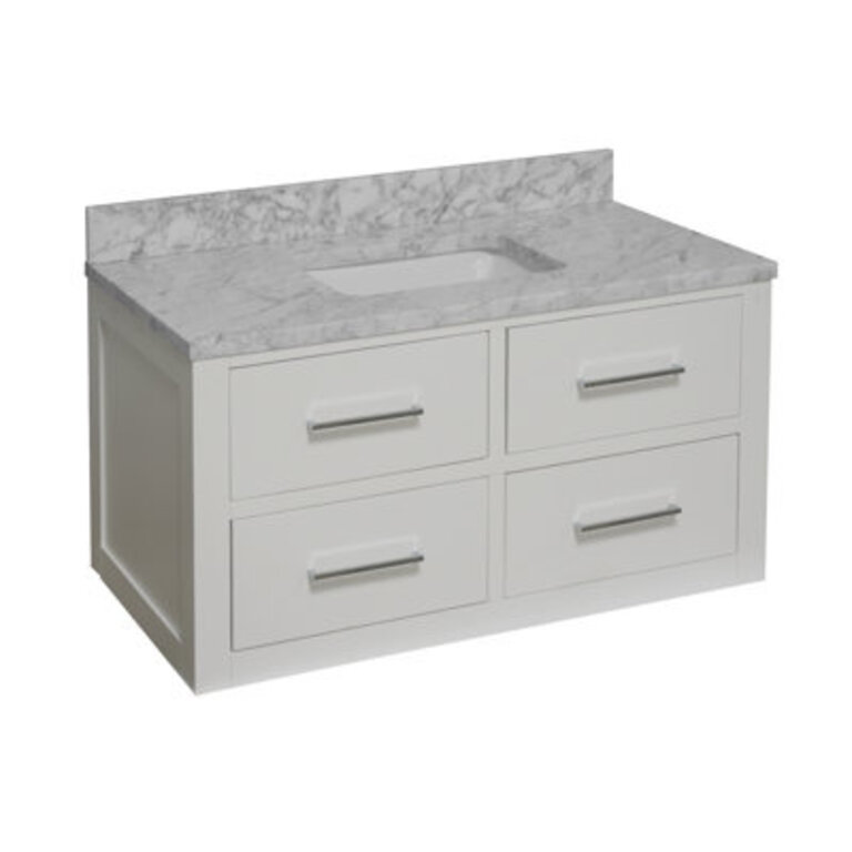 Virley 42 Wall-Mounted Single Bathroom Vanity Set