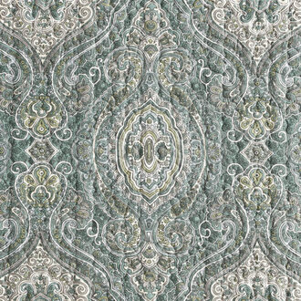 Tommy Bahama Turtle Cove Green Cotton Reversible Quilt Set Size: Queen Quilt + 2 Standard Shams, Color: Lagoon Green