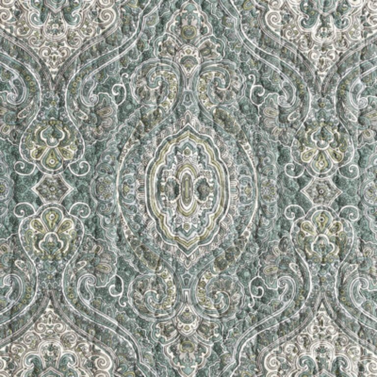 Tommy Bahama Turtle Cove Green Cotton Reversible Quilt Set Size: Queen Quilt + 2 Standard Shams, Color: Lagoon Green