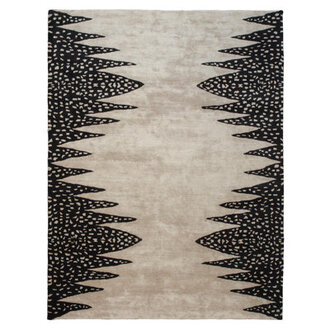 Tristan Rug-Beige/Black-9' X 12' Rug Size: Rectangle: 144"L x 108"W