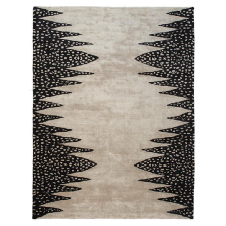 Tristan Rug-Beige/Black-9' X 12' Rug Size: Rectangle: 144"L x 108"W