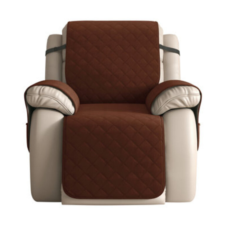 Quilted Reversible Box Cushion Recliner Slipcover