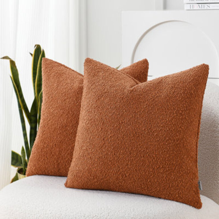 Textured Pillow Covers Textured Boucle Pillow Covers