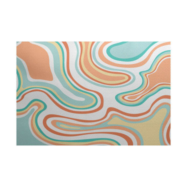 Grand Ridge Washable Abstract Indoor Rug