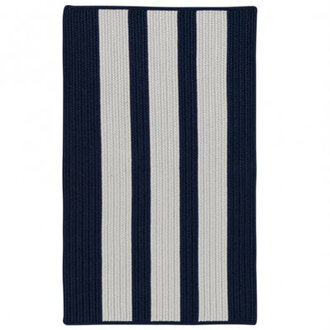 Wes Indoor  Outdoor Reversible Area Rug - Navy