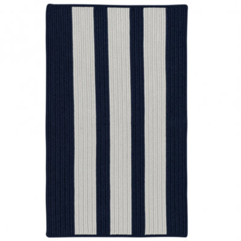 Wes Indoor  Outdoor Reversible Area Rug - Navy