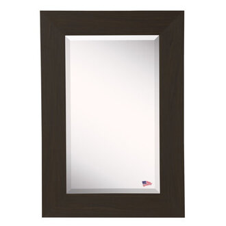 Alexzandyr Wood Flat Wall Mirror