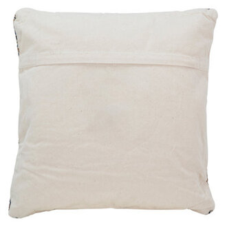 100 Cotton Throw Square BrownBlueGray Pillow Cover  Insert