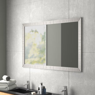 Lower Failand Wood Flat Wall Mirror
