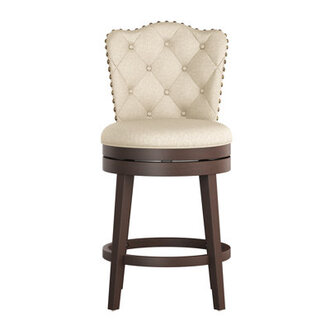 Marthasville Swivel Upholstered Counter Stool