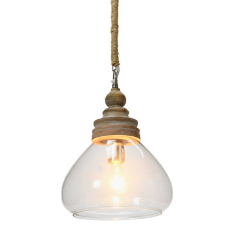 Bellantoni Distressed Mango Wood Ceiling Light