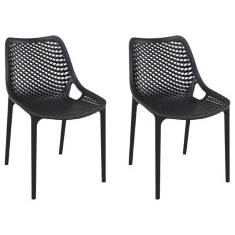 Set of 2 Farrah Stacking Patio Dining Chairs