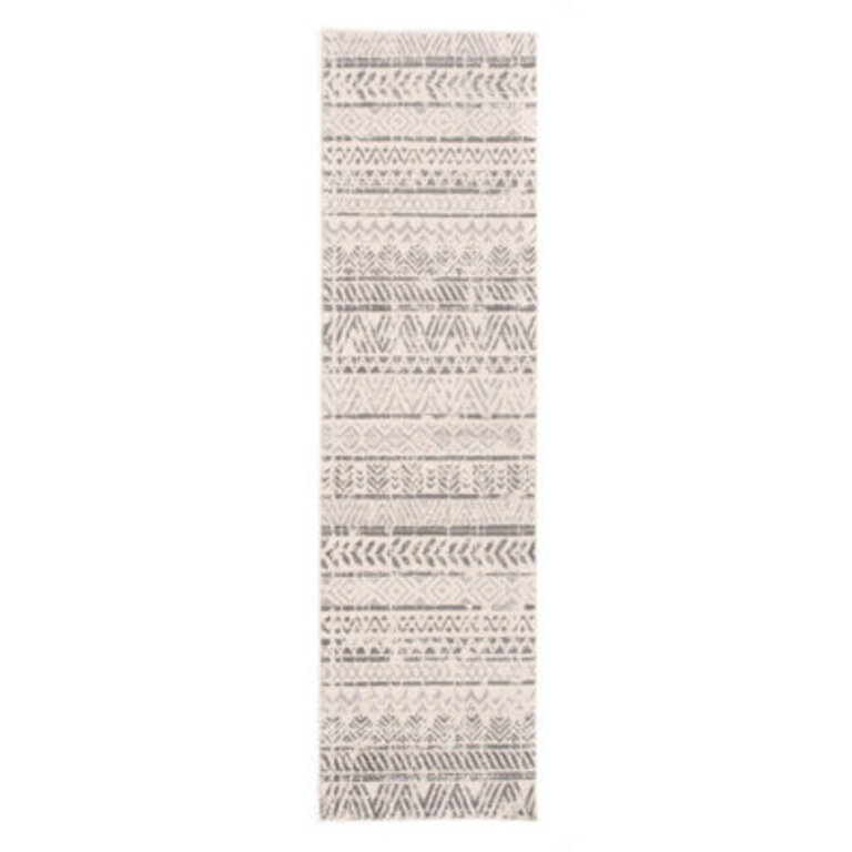 Humphrey Southwestern Light GrayDark GrayIvory Area Rug in Gray