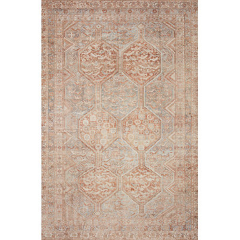 Chris Loves Julia x Loloi Jules Geometric TangerineMist Area Rug