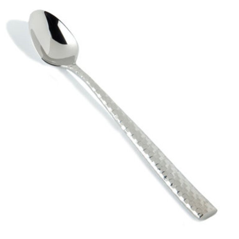 Lucca Faceted 1810 Stainless Steel Iced Beverage Spoon